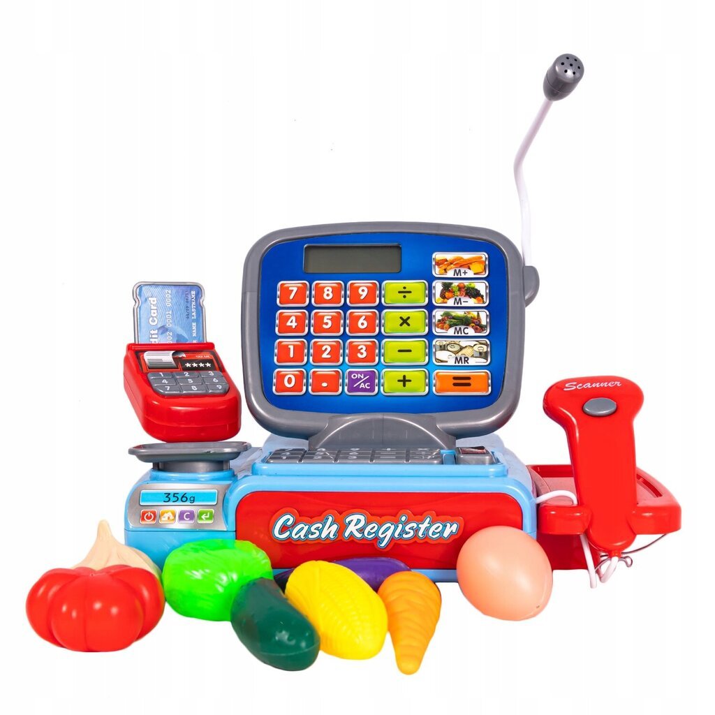 Veikala kases aparāts Aig, sarkans, 26,5 x 17,0 x 15,0 cm цена и информация | Rotaļlietas meitenēm | 220.lv