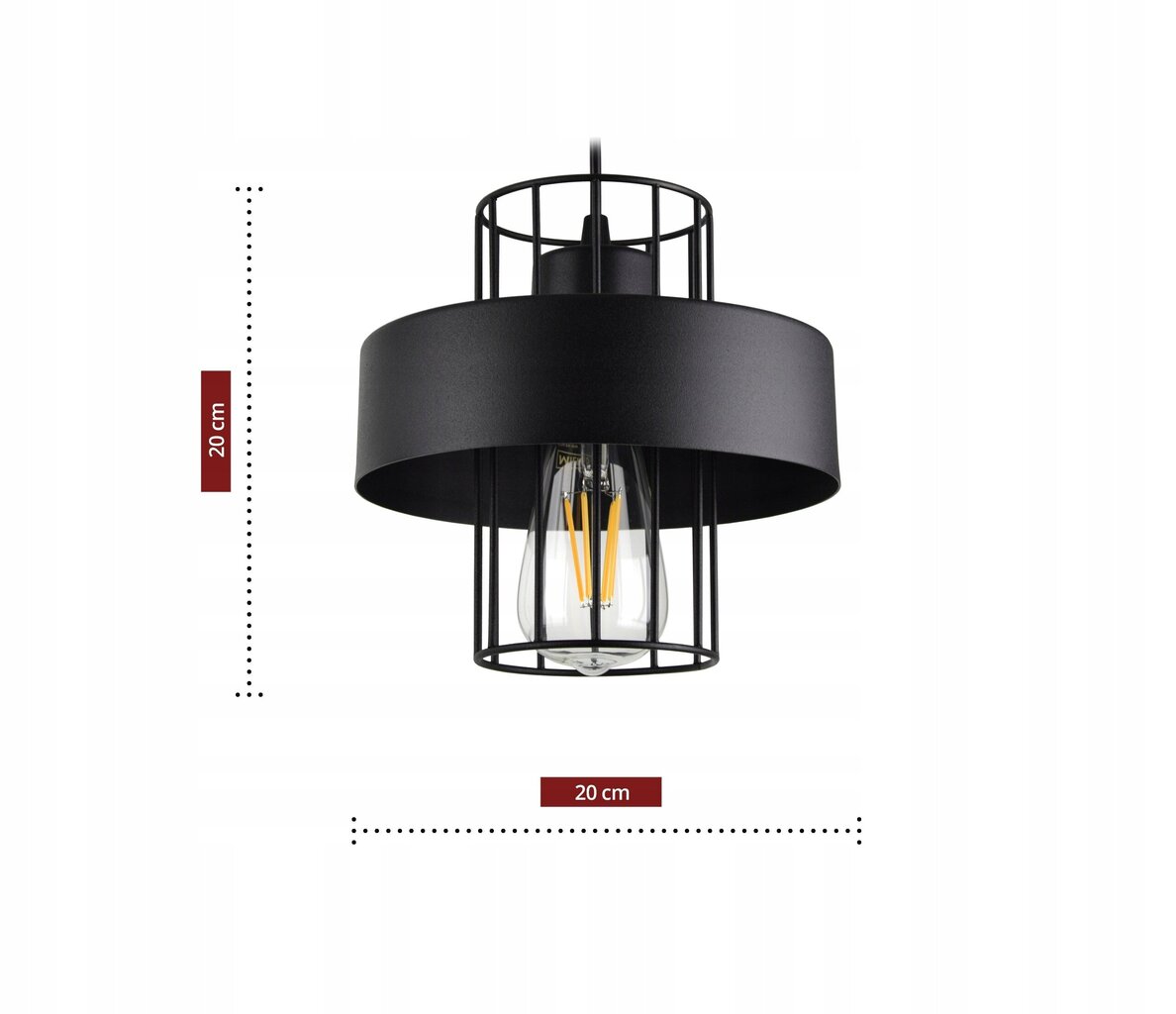 Luxolar griestu lampa, melna цена и информация | Lustras | 220.lv