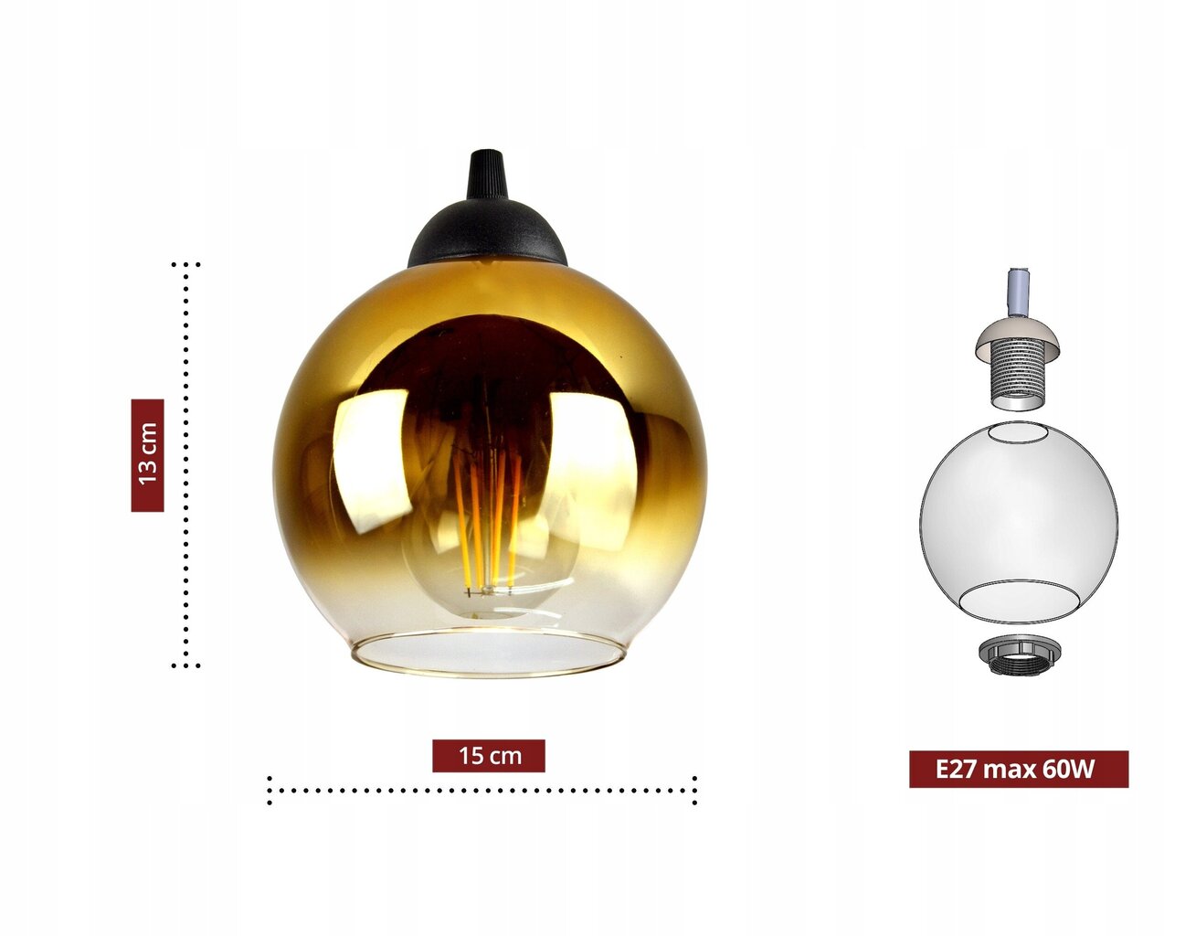 Luxolar piekaramo griestu lampa cena un informācija | Griestu lampas | 220.lv
