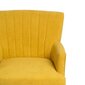 Atzveltnes krēsls 63 x 50 x 83 cm Dzeltens cena un informācija | Atpūtas krēsli | 220.lv