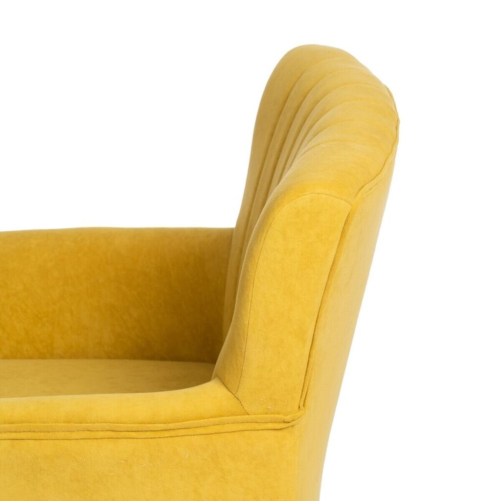 Atzveltnes krēsls 63 x 50 x 83 cm Dzeltens cena un informācija | Atpūtas krēsli | 220.lv