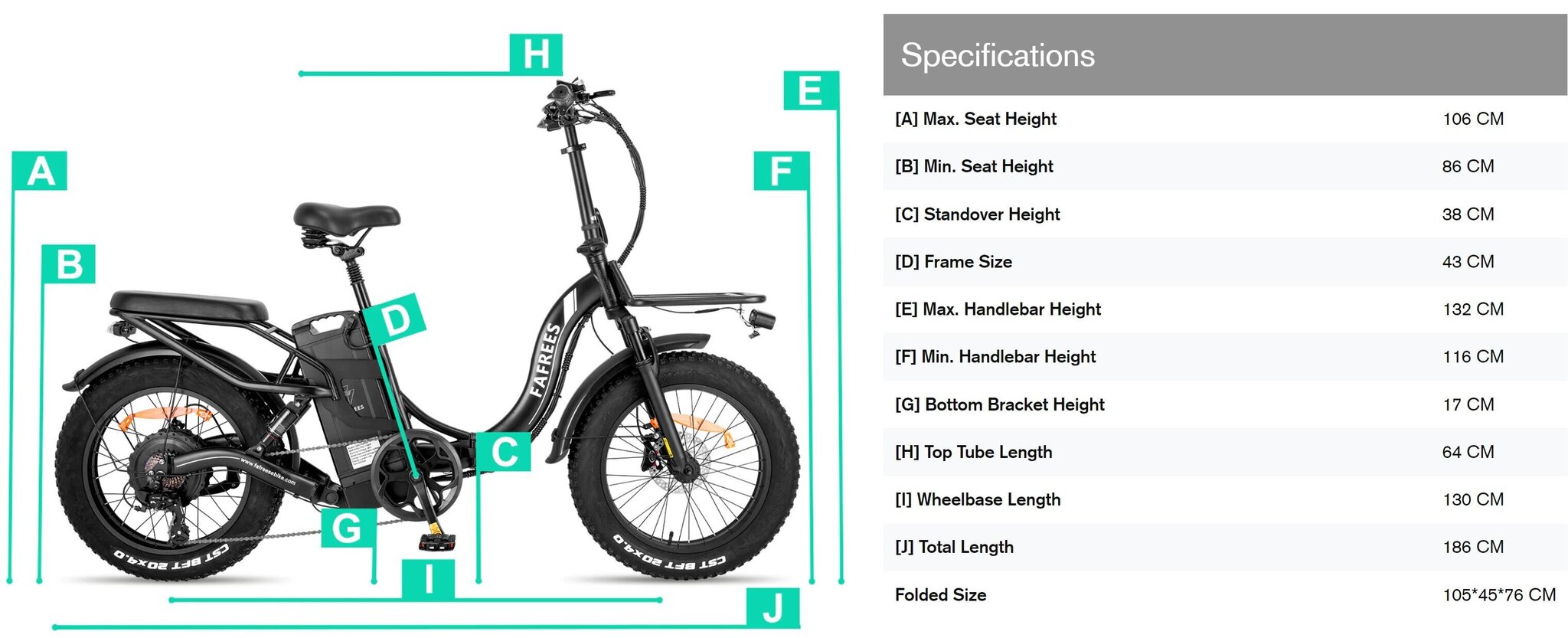 Elektriskais velosipēds Fafrees F20 X-Max, 20", melns cena un informācija | Elektrovelosipēdi | 220.lv