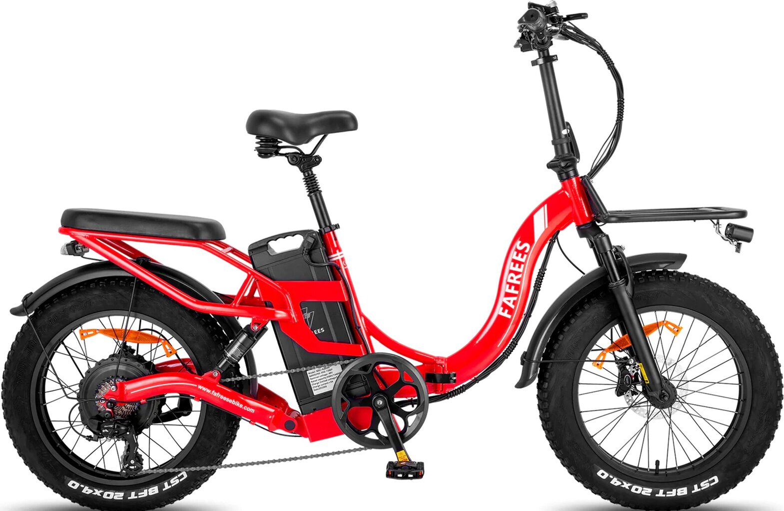 Elektriskais velosipēds Fafrees F20 X-Max, 20", sarkans cena un informācija | Elektrovelosipēdi | 220.lv