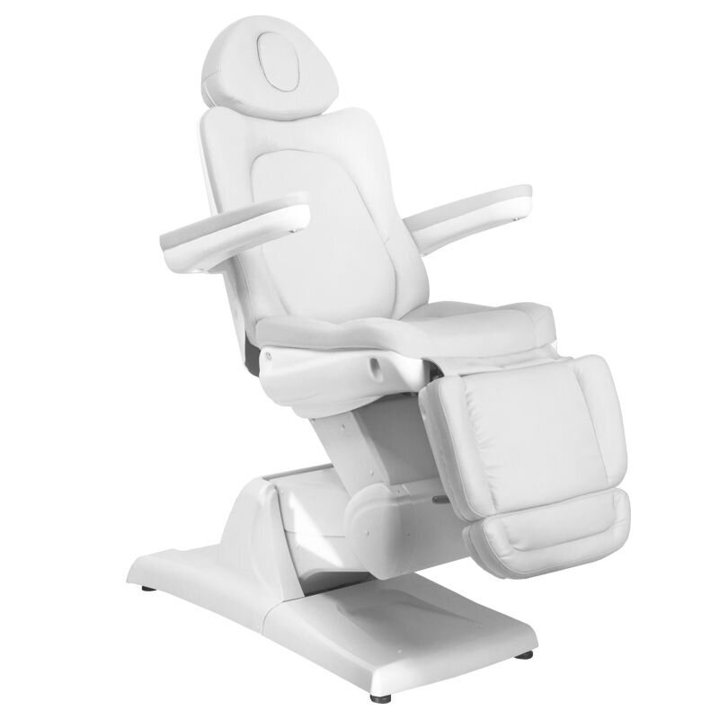 azzurro 870 3 motoru elektriskais kosmētikas krēsls balts cena un informācija | Mēbeles skaistumkopšanas saloniem | 220.lv