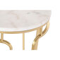 Mazs galdiņš DKD Home Decor 40 x 40 x 54,5 cm Bronza Metāls Balts Marmors cena un informācija | Žurnālgaldiņi | 220.lv