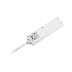 Pagarinātājs balts rebel 3 kontaktligzdas, kabelis 3 m (3x1,5 mm) ar slēdzi cena un informācija | Pagarinātāji | 220.lv