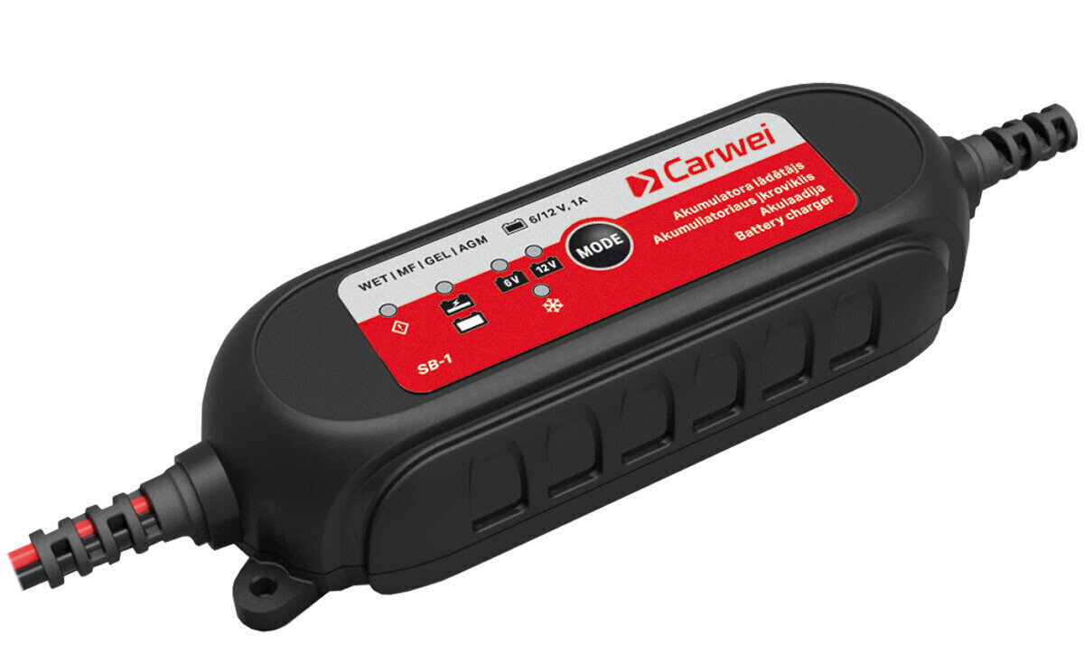 Akumulatora lādētājs Carwei 1.2-120Ah 1A/6V/12V cena un informācija | Akumulatoru lādētāji | 220.lv