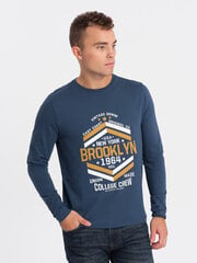 T-krekls vīriešiem Ombre Clothing 124241-7, zils cena un informācija | Vīriešu T-krekli | 220.lv