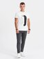 T-krekls vīriešiem Ombre Clothing 124249-7, balts cena un informācija | Vīriešu T-krekli | 220.lv