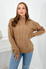 Džemperis sievietēm 26496, brūns cena un informācija | Sieviešu džemperi | 220.lv
