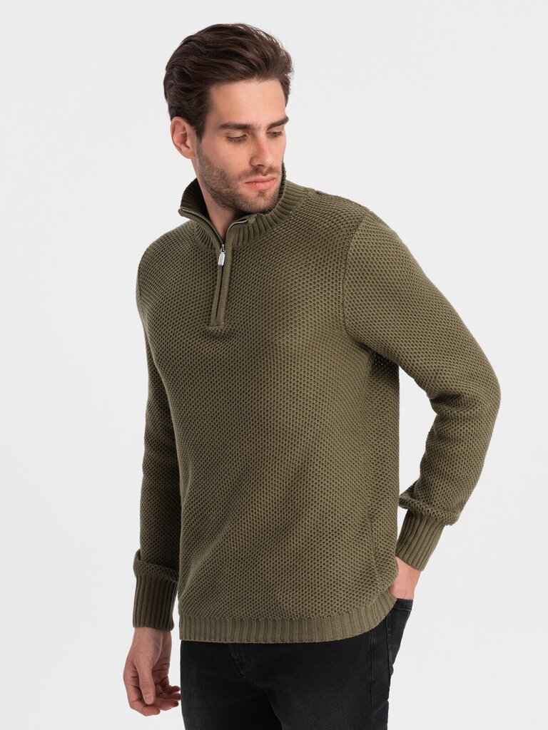 Džemperis vīriešiem Ombre Clothing 124393-7, zaļš cena un informācija | Vīriešu džemperi | 220.lv