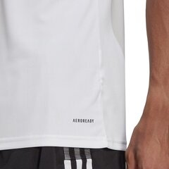 Futbola T-krekls Adidas Squadra 21 JSY, XXL, balts cena un informācija | Futbola formas un citas preces | 220.lv