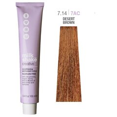 Краска для волос MilkShake Creative Permanent, 7.14/7AC Desert Brown, 100 мл цена и информация | Краска для волос | 220.lv
