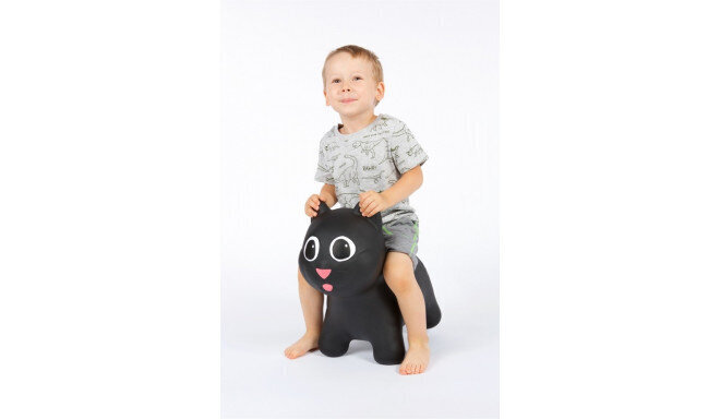 Piepūšama lecama rotaļlieta bērniem Hoppimals Tootiny kaķis, melna цена и информация | Piepūšamās rotaļlietas un pludmales preces | 220.lv