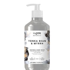 Жидкое мыло для рук I Love Naturals Hand Wash Tonka Bean & Mirrh, 500 мл цена и информация | Мыло | 220.lv