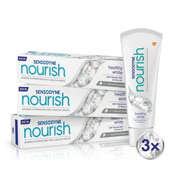 Zobu pasta Sensodyne Nourish Healthy White, stiprinoša zobu pasta ar fluoru, 3 × 75 ml cena un informācija | Zobu pastas, birstes | 220.lv