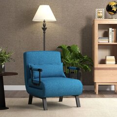 Izvelkams dīvāns-gulta 4 in 1 Costway, zils цена и информация | Диваны | 220.lv