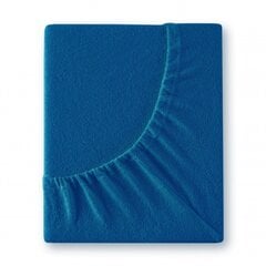 Простыня хлопковая махровая, 90х200, синяя цена и информация | Простыни | 220.lv
