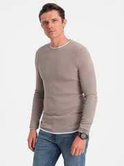 Džemperis vīriešiem Ombre Clothing 124232-7, bēšs cena un informācija | Vīriešu džemperi | 220.lv