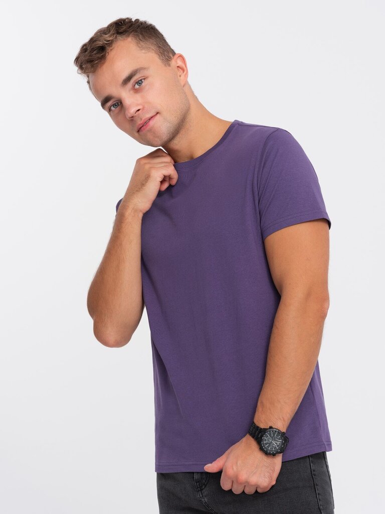 T-krekls vīriešiem Ombre Clothing 124280-7, violets цена и информация | Vīriešu T-krekli | 220.lv