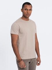 мужская классическая базовая футболка из хлопка - тёплый серый v7 om-tsbs-0146 124278-7 цена и информация | Мужские футболки | 220.lv