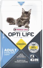 Versele-LAaga Opti Life Cat sterilizētiem pieaugušiem kaķiem, ar vistu, 7.5 kg cena un informācija | Sausā barība kaķiem | 220.lv