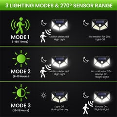 LED lampa ar saules bateriju 100-SMD цена и информация | Уличное освещение | 220.lv