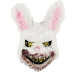 Маска для лица на Хэллоуин, белый кролик цена и информация | Карнавальные костюмы, парики и маски | 220.lv