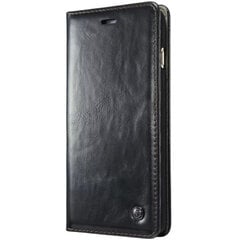 Кожиный чехол-книжка "CaseMe" - чёрный (iPhone 6 Plus / 6s Plus / 7 Plus / 8 Plus) цена и информация | Чехлы для телефонов | 220.lv