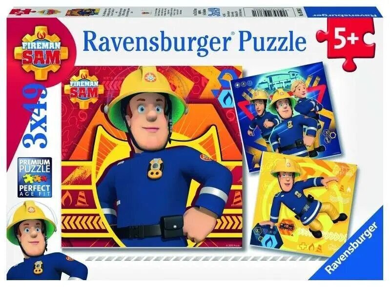 Puzles ugunsdzēsējs Sam Ravensburger, 147 d. цена и информация | Puzles, 3D puzles | 220.lv