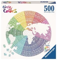 Puzle Ravensburger Colors-Mandala 17168, 500 d. цена и информация | Пазлы | 220.lv