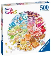 Круг головоломки Ravensburger of Col. Desserts/Patr.500p 17171 цена и информация | Пазлы | 220.lv