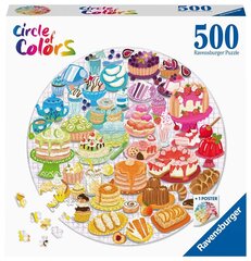 Круг головоломки Ravensburger of Col. Desserts/Patr.500p 17171 цена и информация | Пазлы | 220.lv