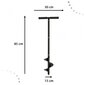 Manuālā dārza urbjmašīna, melna cena un informācija | Dārza instrumenti | 220.lv