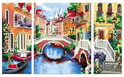 Glezna pēc numuriem CreArt Venice Ravensburger, 80x50 cm cena un informācija | Gleznas pēc numuriem | 220.lv