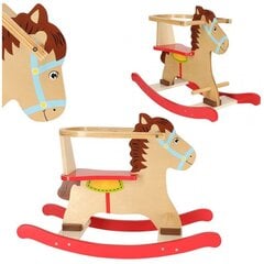 Деревянная лошадка-качалка, белая цена и информация | Игрушки для малышей | 220.lv