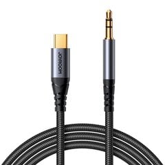 Аудиокабель Joyroom SY-A07 USB-C to 3,5mm 1.2m черный цена и информация | Адаптеры и USB разветвители | 220.lv