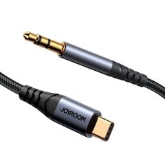 Аудиокабель Joyroom SY-A07 USB-C to 3,5mm 1.2m черный цена и информация | Адаптеры и USB разветвители | 220.lv