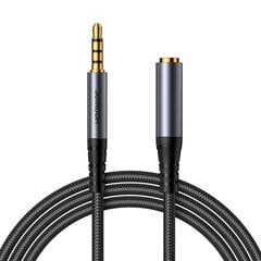 Audio kabelis Joyroom SY-A09 3,5 mm (M) līdz 3,5 mm (F) 1,2 m melns цена и информация | Адаптеры и USB разветвители | 220.lv
