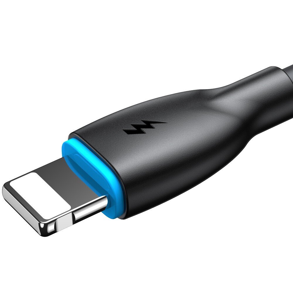 USB kabelis Joyroom S-A30 USB to Lightning 3A 1.0m melns cena un informācija | Savienotājkabeļi | 220.lv