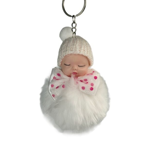 Atslēgu piekariņš Baby Doll Love baltā krāsā цена и информация | Atslēgu piekariņi | 220.lv