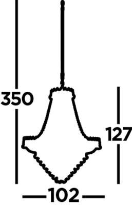 Searchlight piekaramais gaismeklis Versailles 9112-102GO цена и информация | Piekaramās lampas | 220.lv