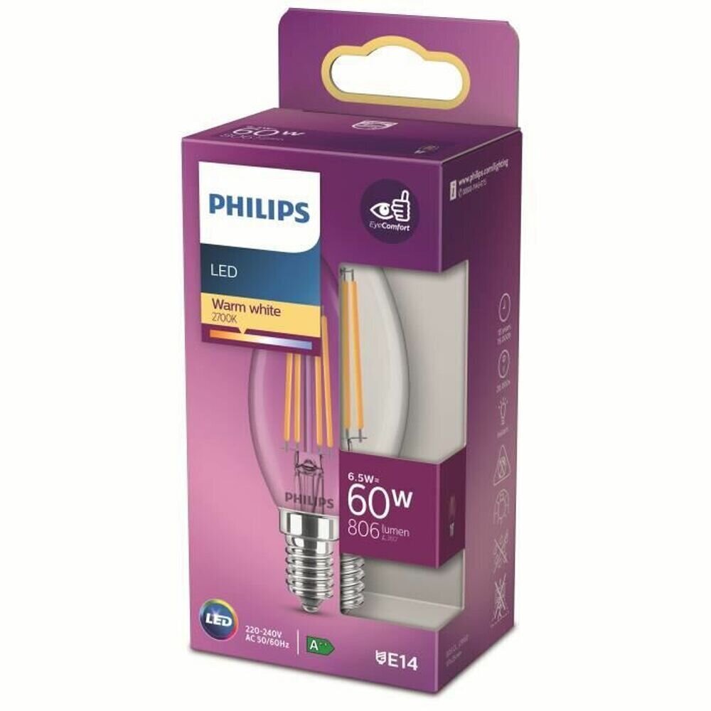 Sveces LED Spuldze Philips Equivalent E14 60 W цена и информация | Spuldzes | 220.lv