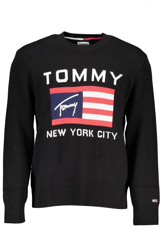 Tommy Hilfiger džemperis vīriešiem_E24860B, melns cena un informācija | Vīriešu jakas | 220.lv