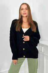 Džemperis sievietēm 26385, melns cena un informācija | Sieviešu džemperi | 220.lv
