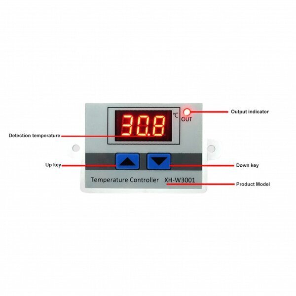 Termostats 230v xh-w3001 cena un informācija | Taimeri, termostati | 220.lv