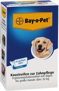 Zobu kopšanas košļājamās sloksnes suņiem Bayer BayoPet, 140g cena un informācija | Vitamīni, uztura bagātinātāji, pretparazītu līdzekļi suņiem | 220.lv
