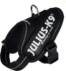 Шлейка для собак Trixie Julius-K9® IDC, разные размеры, черная цена и информация | Ошейники, подтяжки для собак | 220.lv