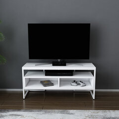 TV galdiņš Asir, 110x35x49,9 cm, balts cena un informācija | TV galdiņi | 220.lv