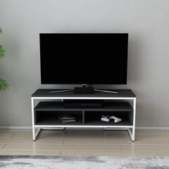 TV galdiņš Asir, 110x35x49,9 cm, balts/pelēks cena un informācija | TV galdiņi | 220.lv